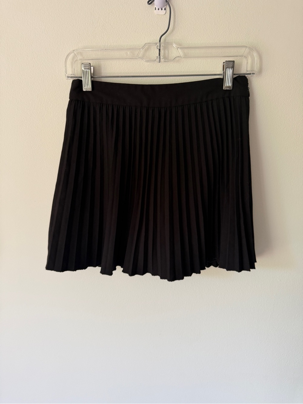 Zara Black Pleated Mini Skirt